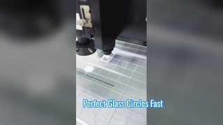 Κυκλική κοπή με λέιζερ λευκό γυαλί 3mm